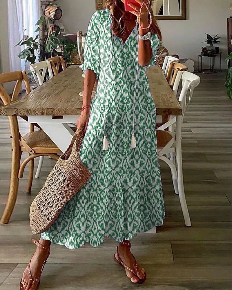 Niamh | Effortless Boho Style Midi Dress