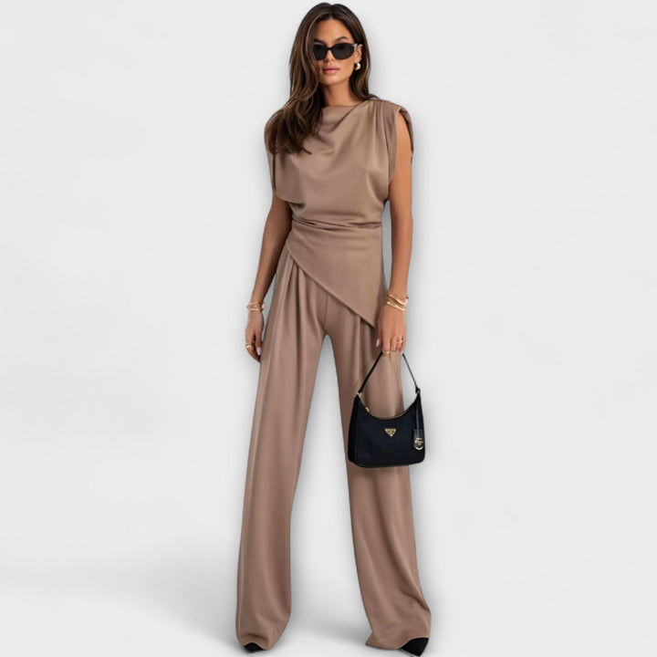 Alva | Asymmetrical Set with Dramatic Shoulders