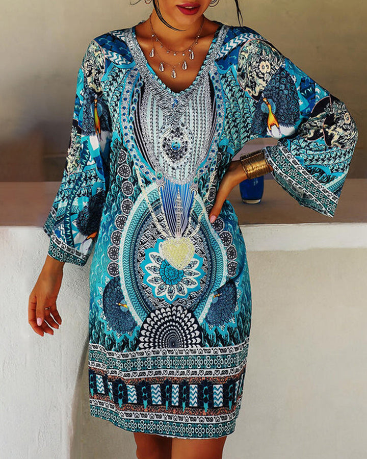 Bebhinn | Vibrant Printed Bohemian Dress