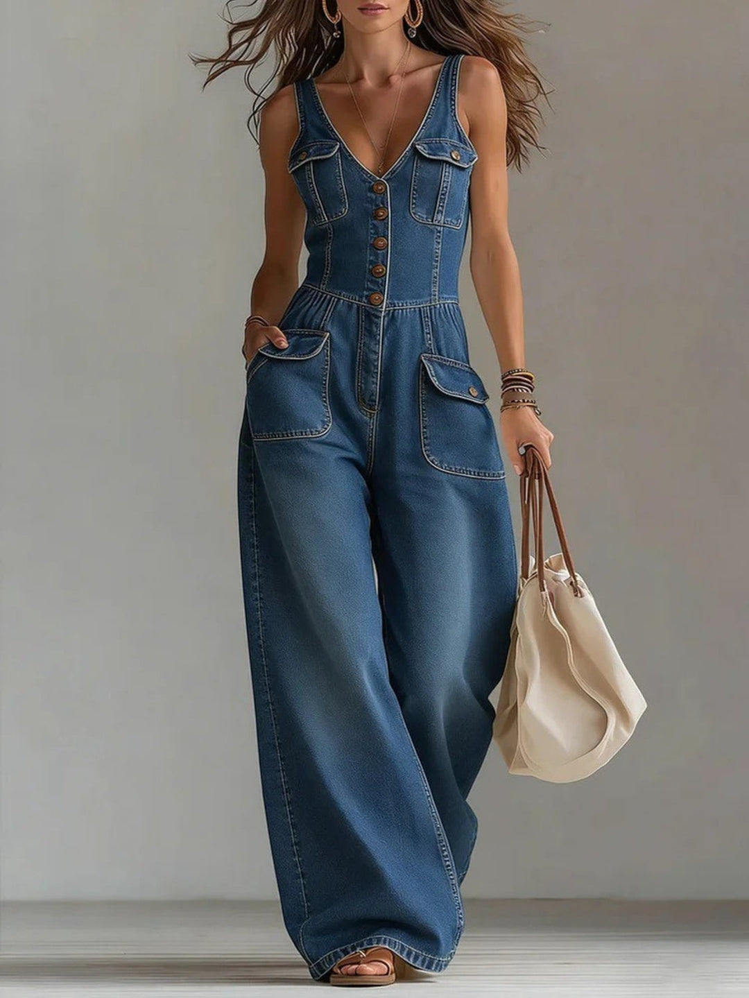 Fiadh | Women’s V-Neck Jumpsuit