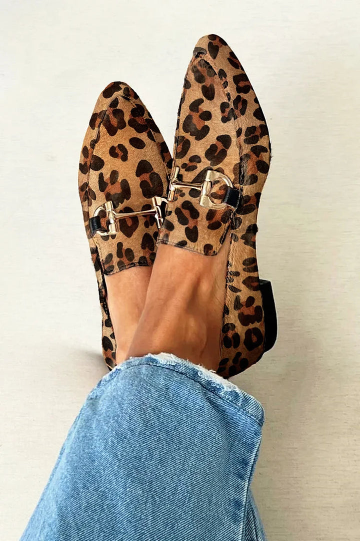 Aisling | Elegant Leopard Loafers