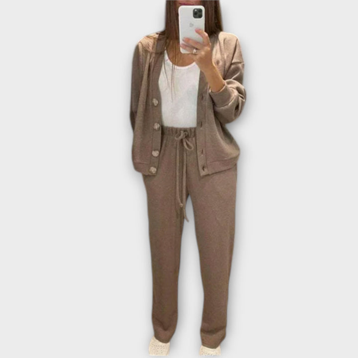 Fionnuala | Cardigan and Trousers Set