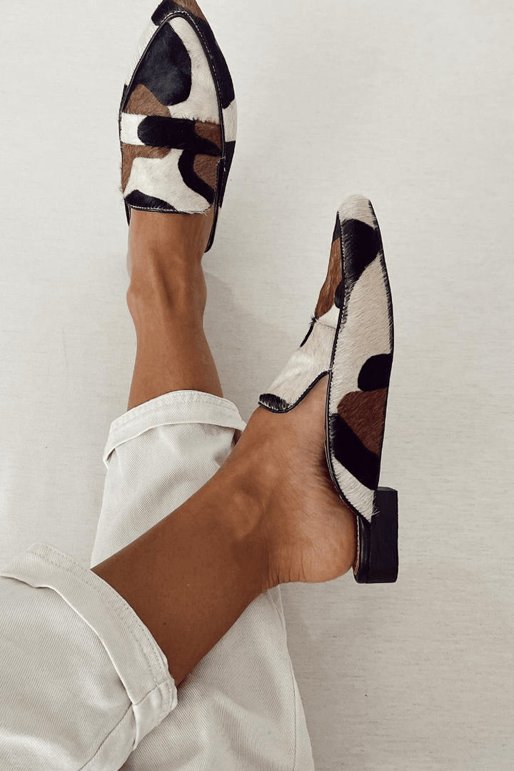 Caitlin | Chic Cowhide Leather Loafers