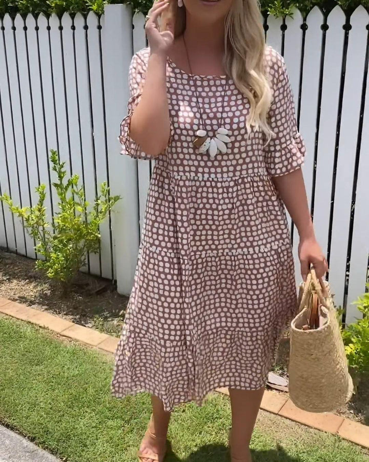 Éabha | Short Sleeve Midi Dress