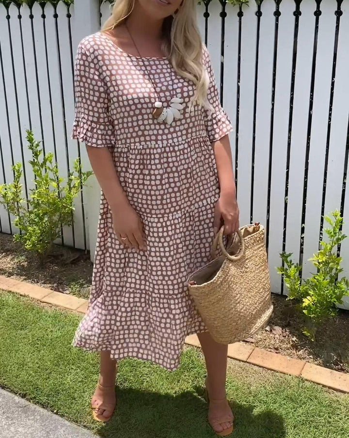 Éabha | Short Sleeve Midi Dress