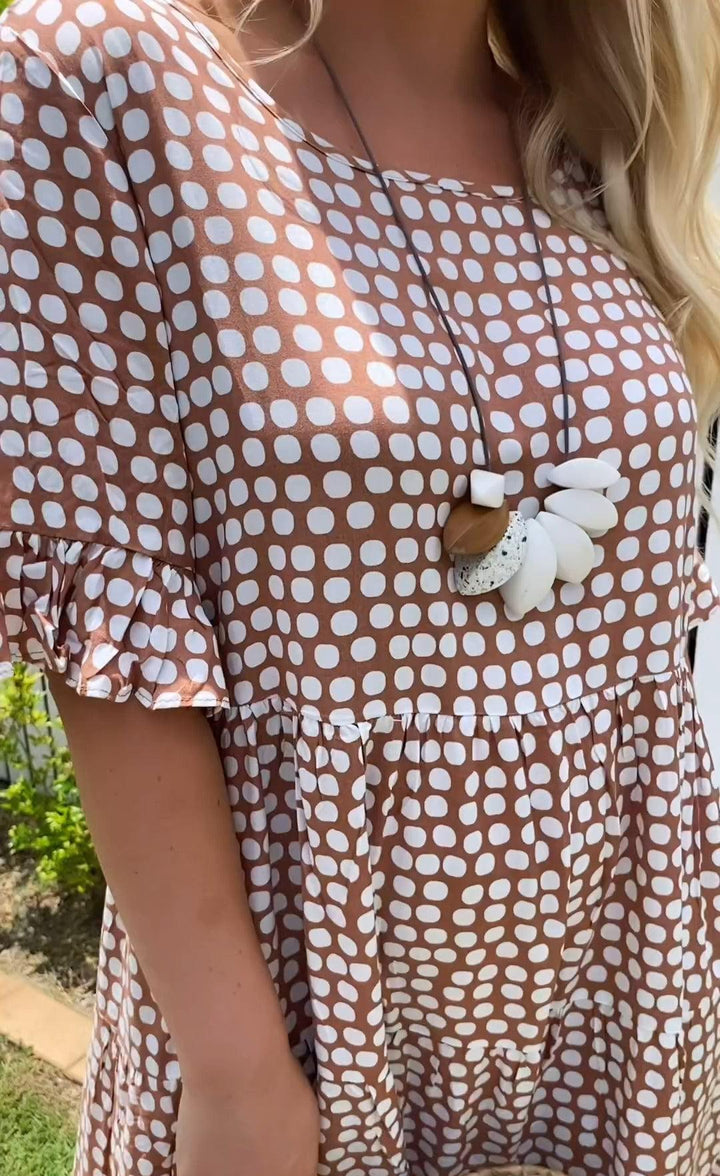 Éabha | Short Sleeve Midi Dress