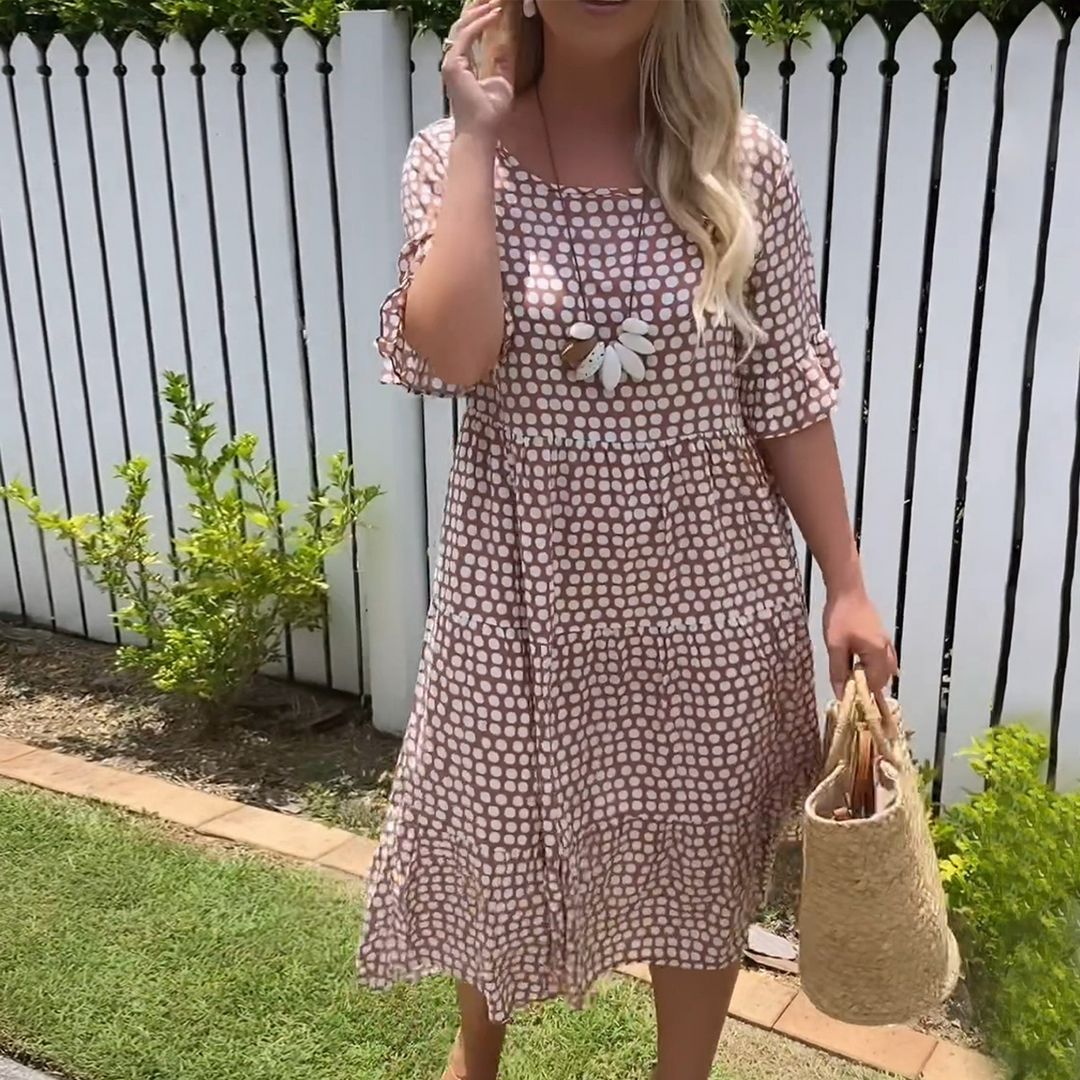 Éabha | Short Sleeve Midi Dress