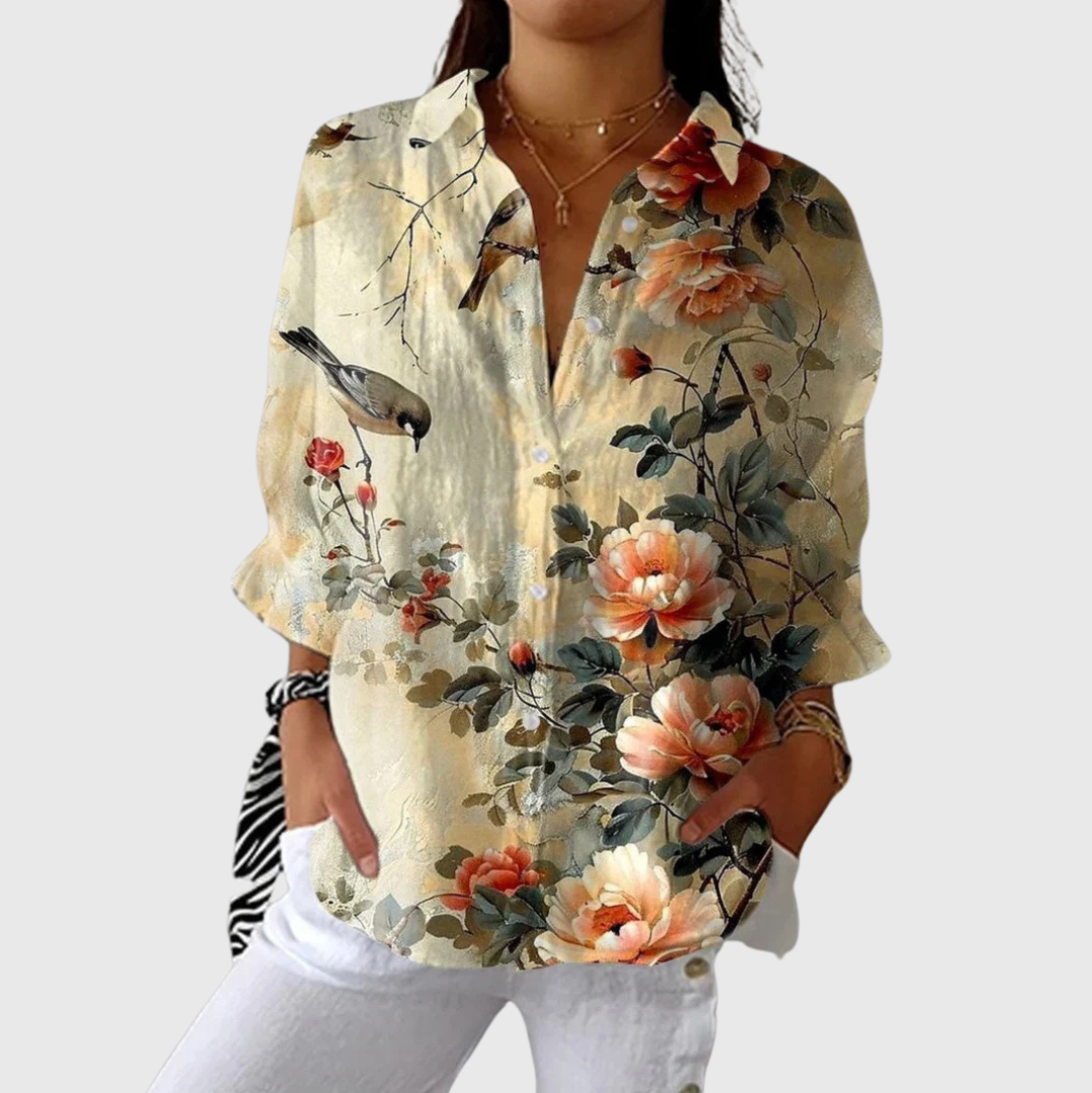 Sadhbh | Lightweight Printed Blouse
