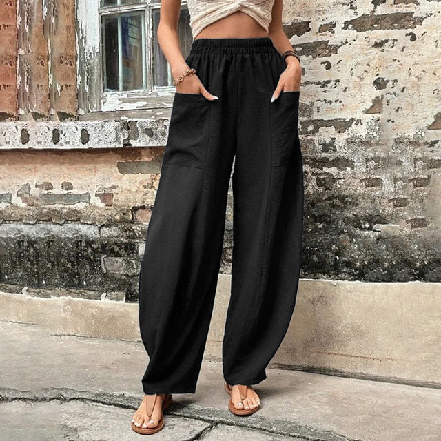Brigid | Fluid Wide-Leg Trousers