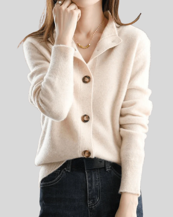 Saoirse | Retro-Style Cashmere Cardigan