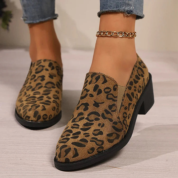 Fionnuala | Leopard Loafers