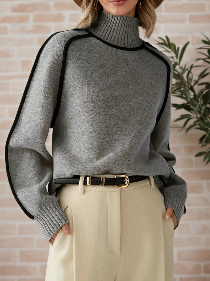 Sile | Elegant High-Neck Jumper
