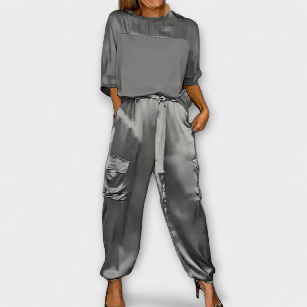 Aelish | Two-Piece Silk Set