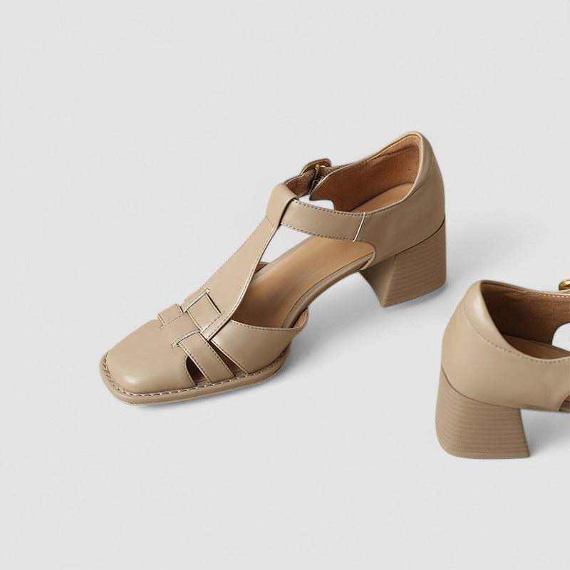 Elyxiana | Orthopedic Block Heel T-Strap Mary Janes
