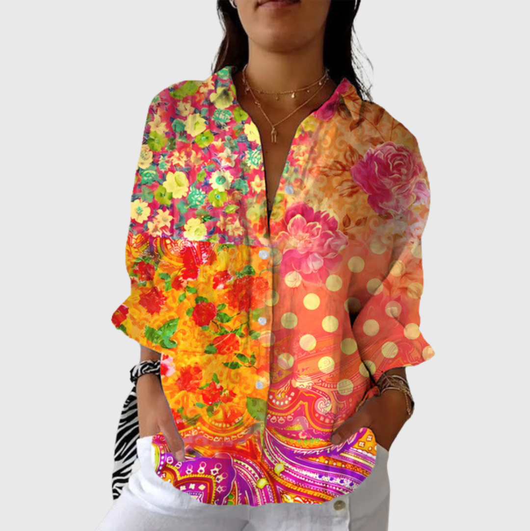 Fionnula | Lightweight Printed Blouse