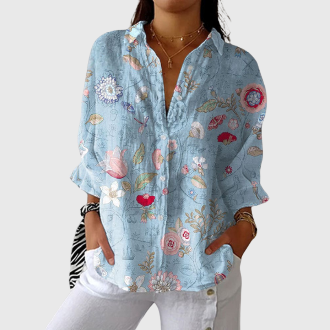 Sinead | Lightweight Printed Blouse