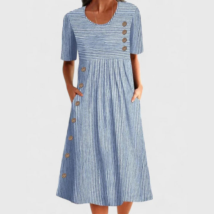 Meadhbh | Striped Midi Dress