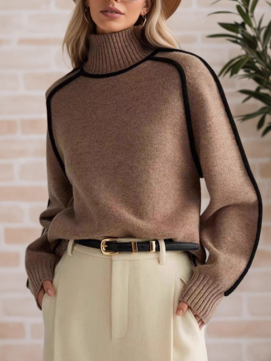 Sile | Elegant High-Neck Jumper