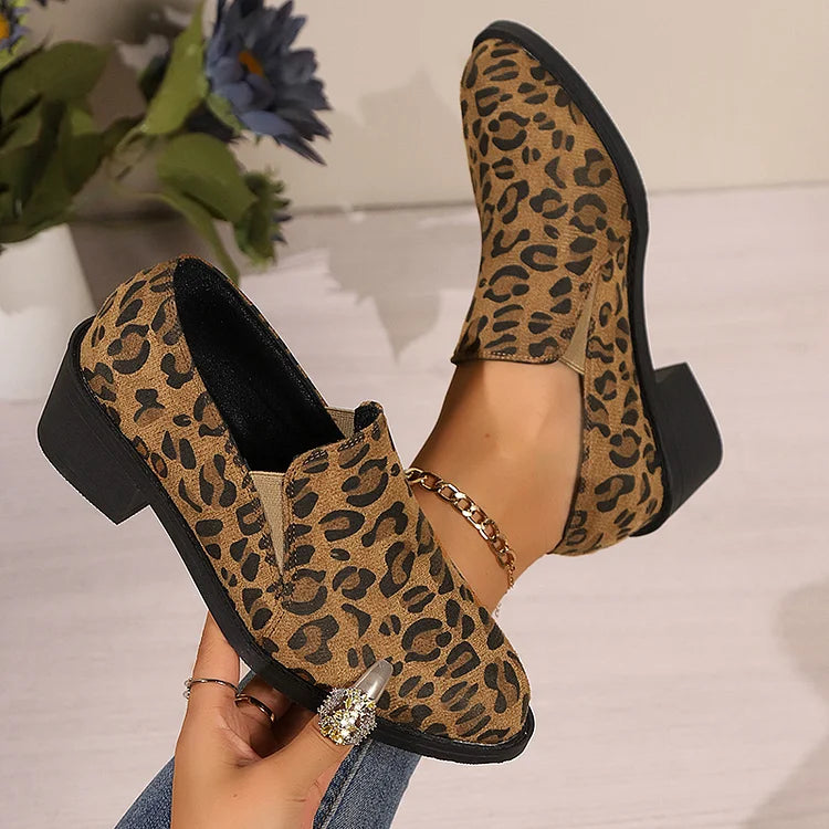 Fionnuala | Leopard Loafers