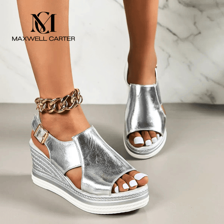 Sinead | Stylish Metallic Sandals