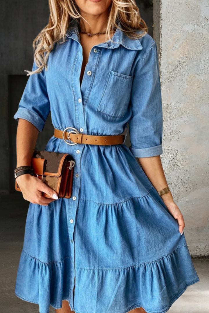 Líadán | Casual Elegant Denim Dress