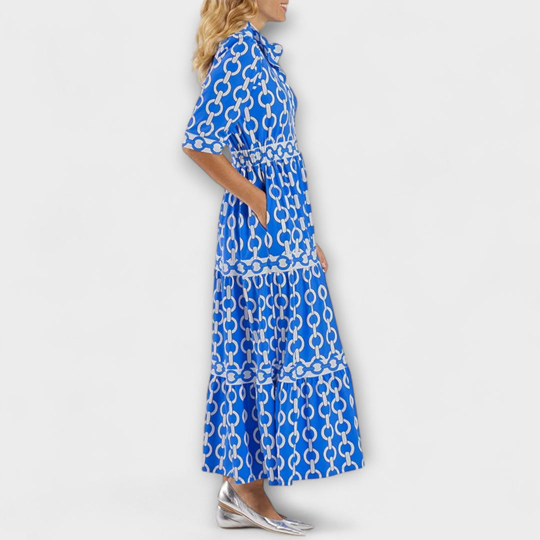 Grainne | Chain Print Midi Dress