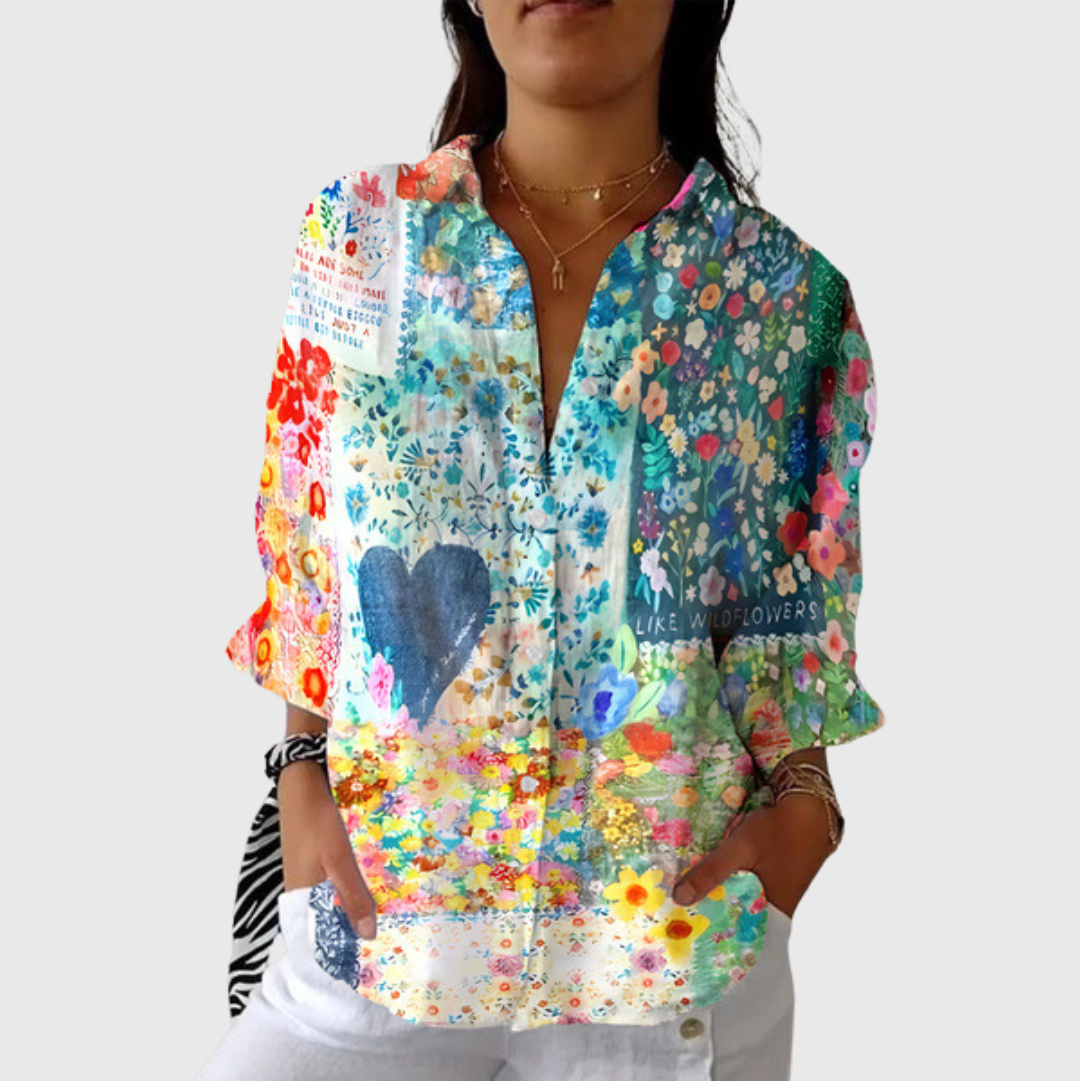 Gobnait | Lightweight Printed Blouse