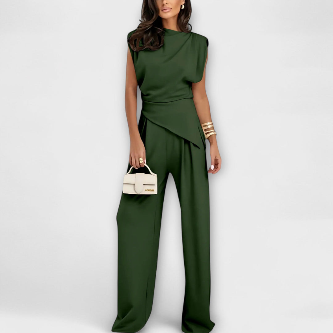 Alva | Asymmetrical Set with Dramatic Shoulders