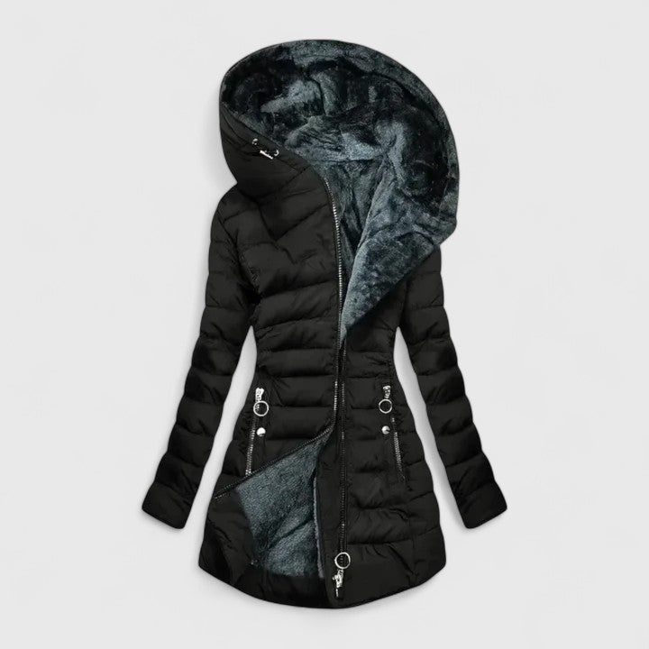 Nora | Comfortable Faux Fur Lined Coat