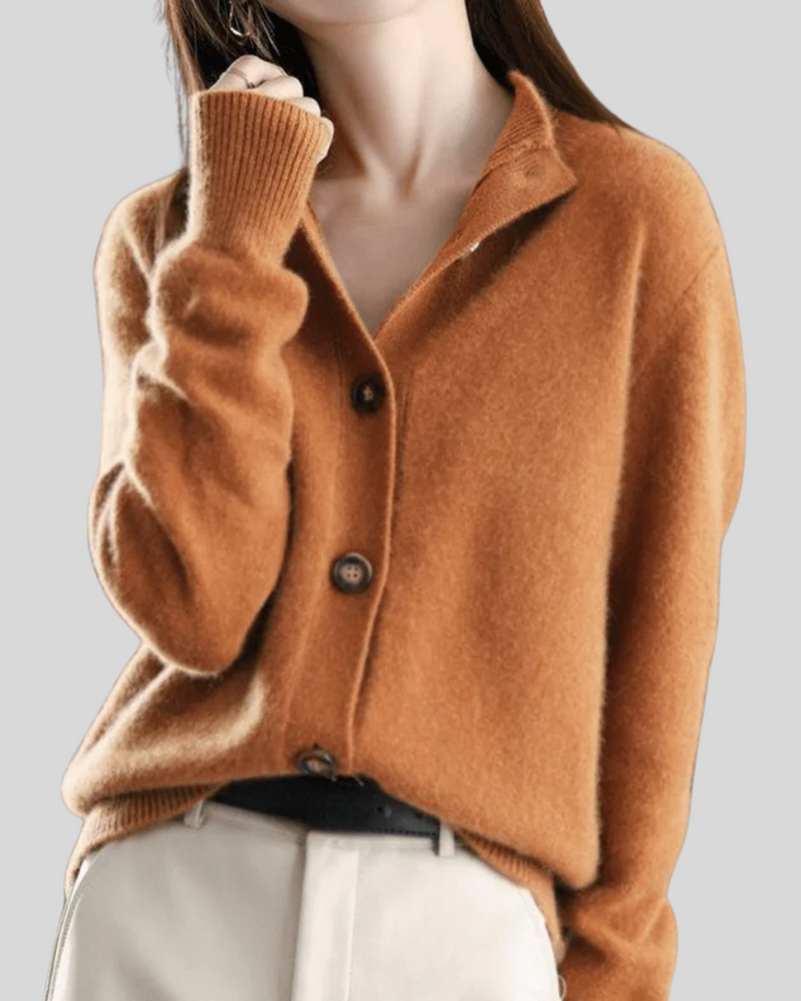 Saoirse | Retro-Style Cashmere Cardigan