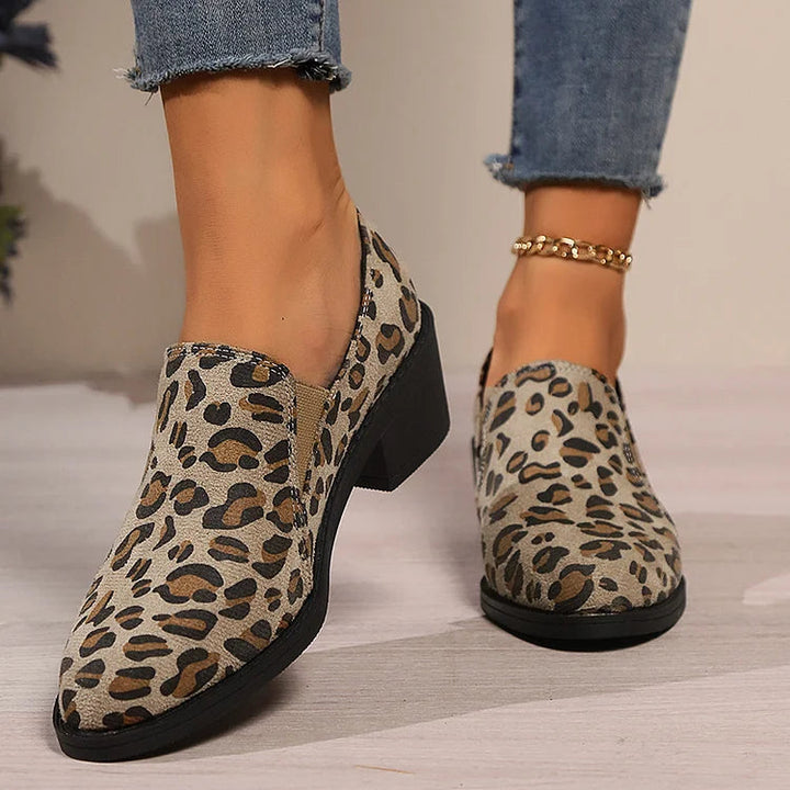 Fionnuala | Leopard Loafers
