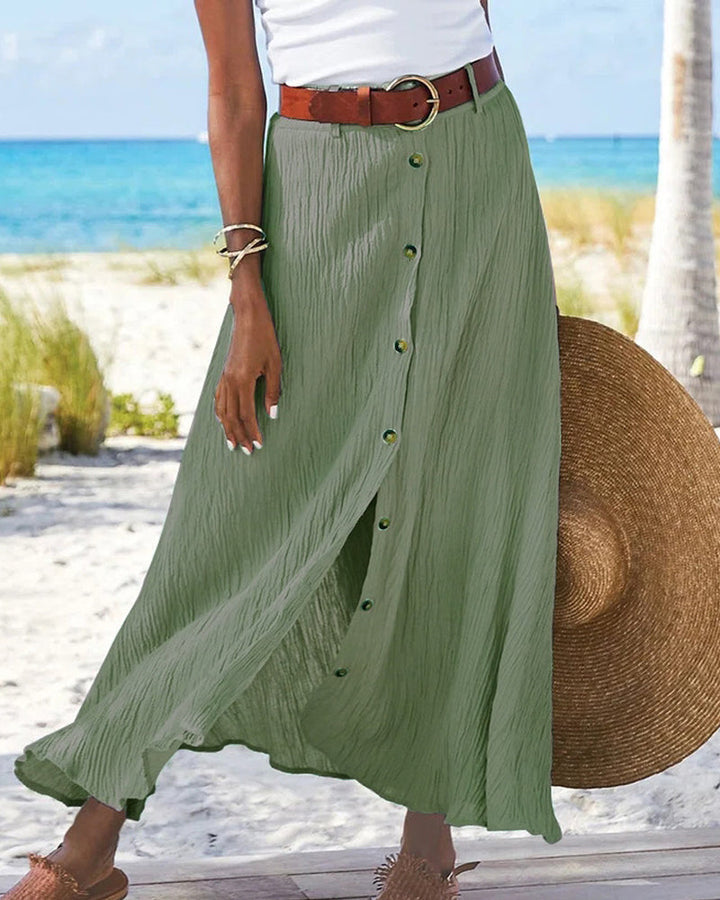 Attracta | Fluid Button-Front Skirt