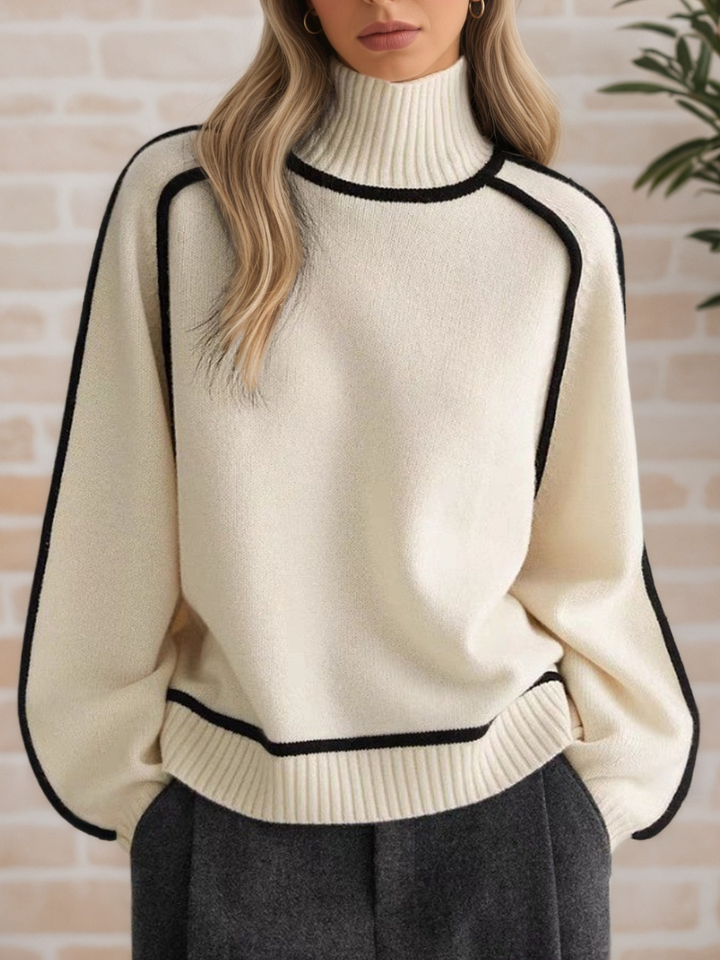 Sile | Elegant High-Neck Jumper