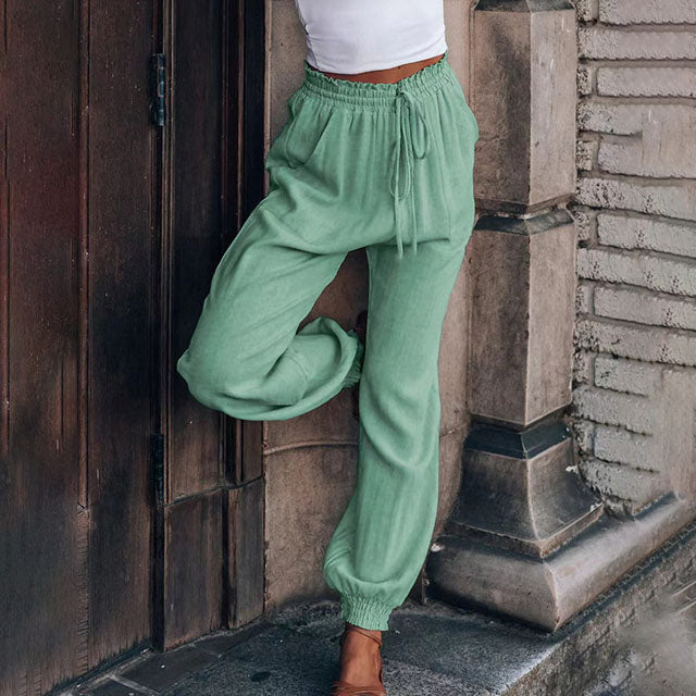 Grainne | Elegant Drawstring Trousers