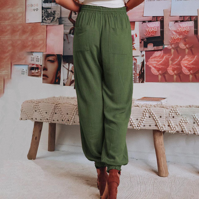 Grainne | Elegant Drawstring Trousers