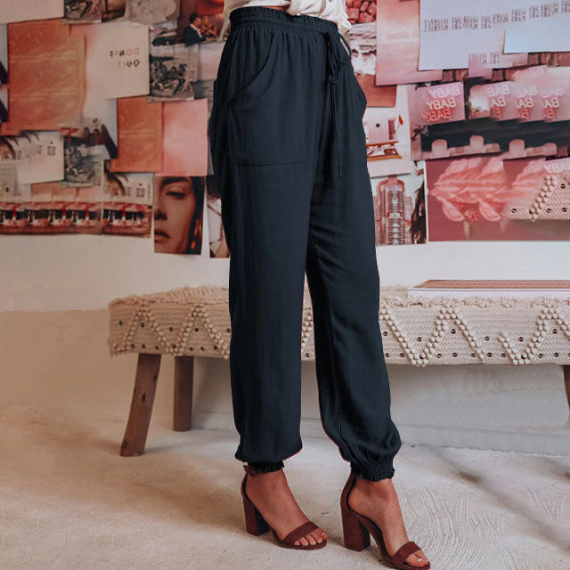 Grainne | Elegant Drawstring Trousers