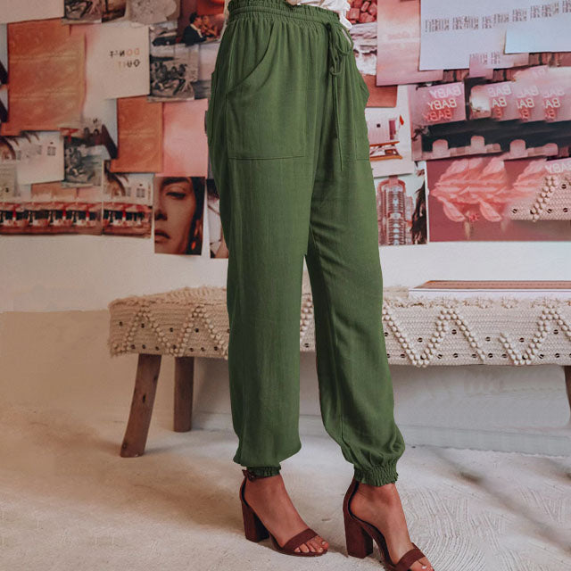 Grainne | Elegant Drawstring Trousers