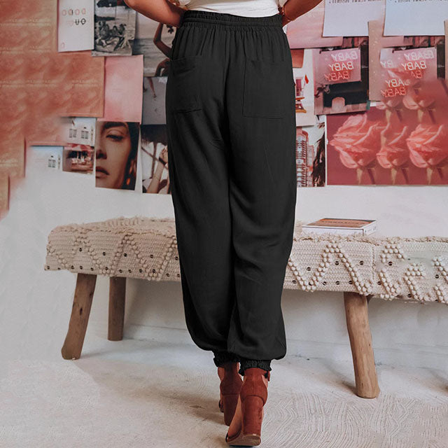 Grainne | Elegant Drawstring Trousers