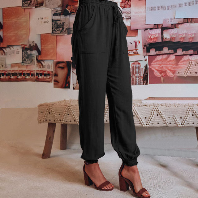 Grainne | Elegant Drawstring Trousers