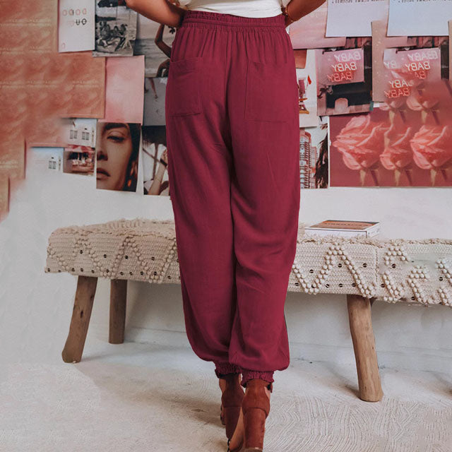 Grainne | Elegant Drawstring Trousers