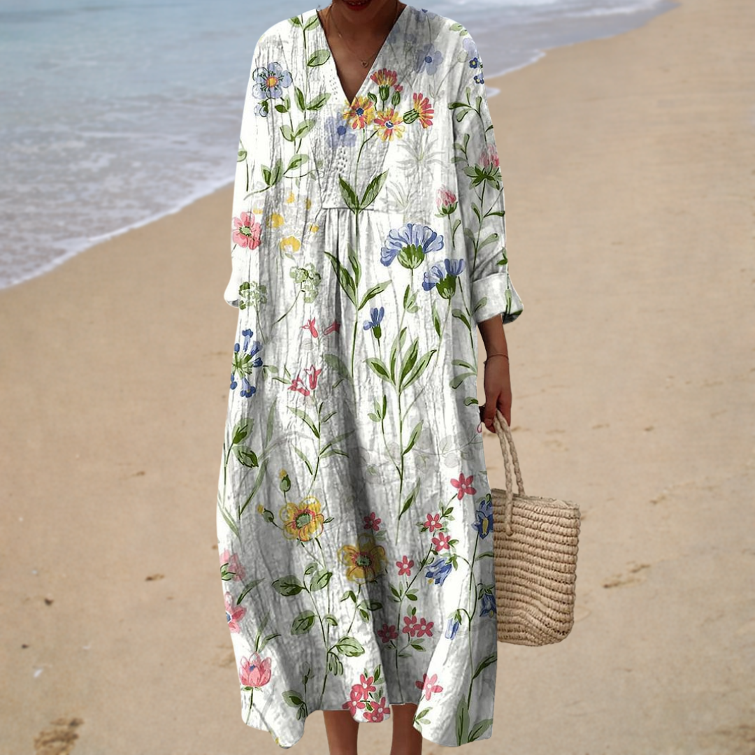 Keavy | Flattering Printed Summer Dress