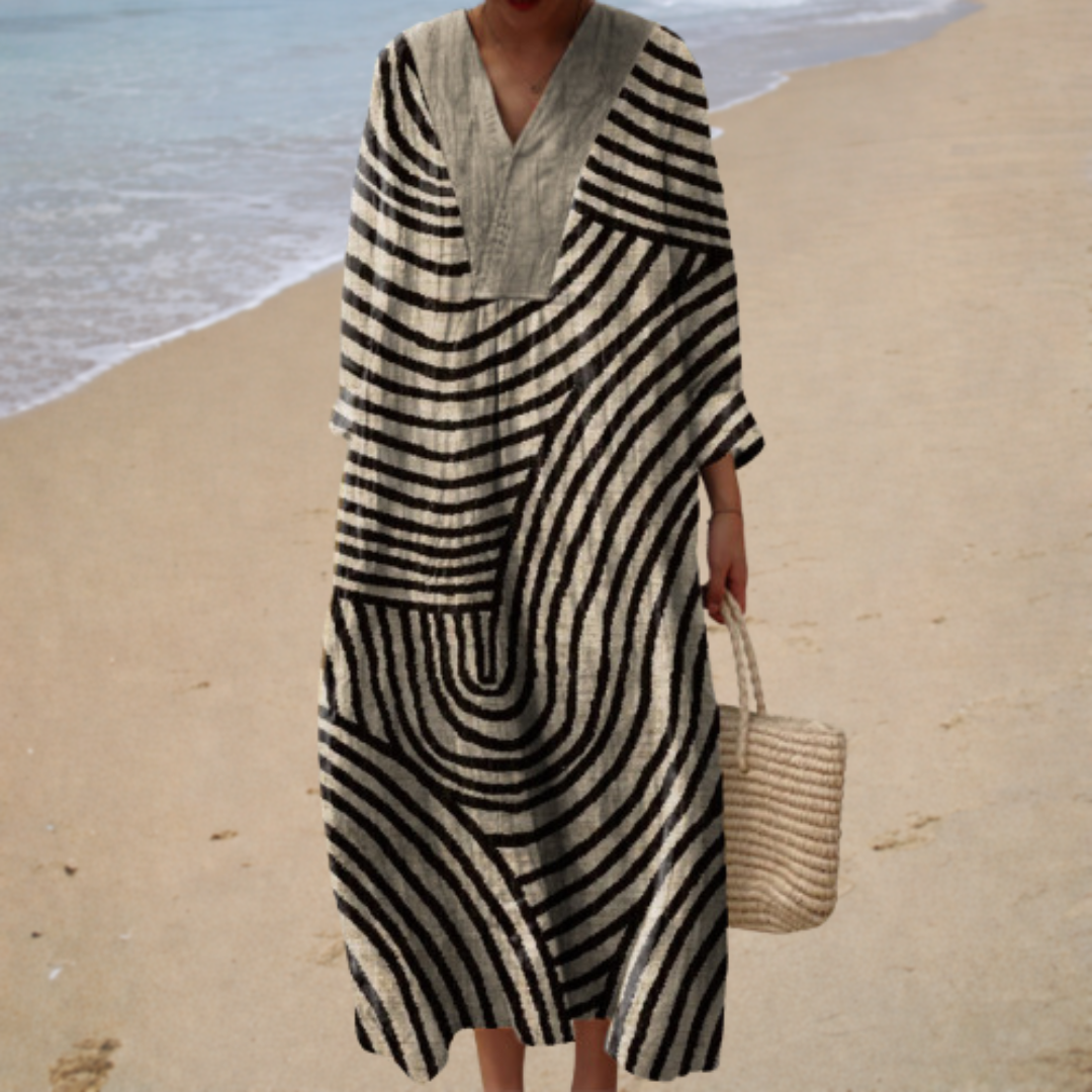 Fidelma | Flattering Printed Summer Dress