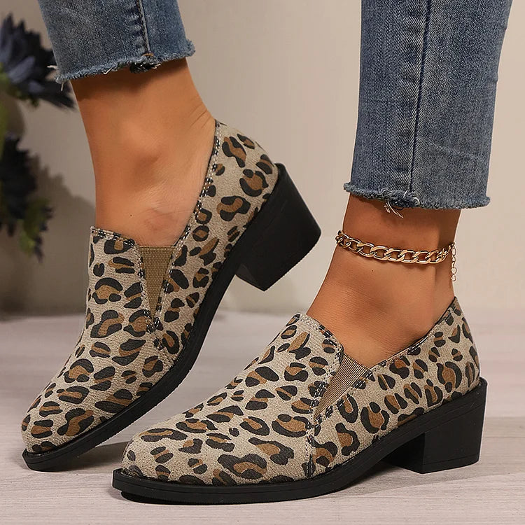 Fionnuala | Leopard Loafers