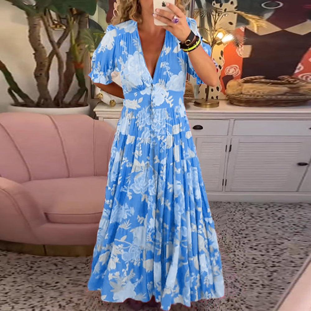Scáthach | Vibrant Floral Dress