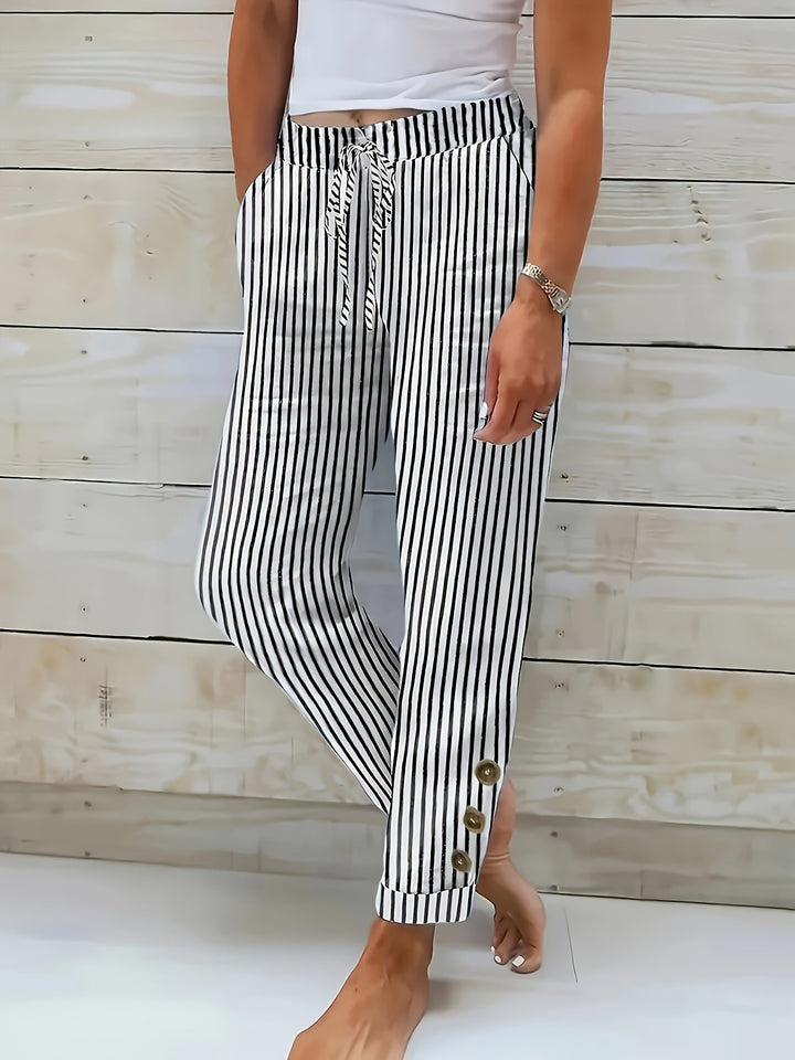 Meadhbh | Casual Striped Trousers