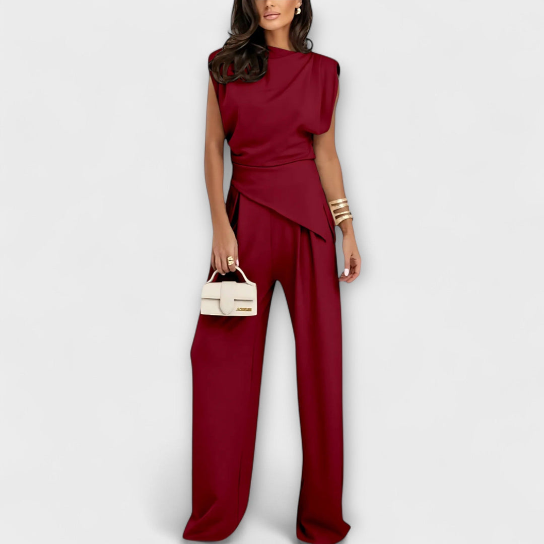 Alva | Asymmetrical Set with Dramatic Shoulders