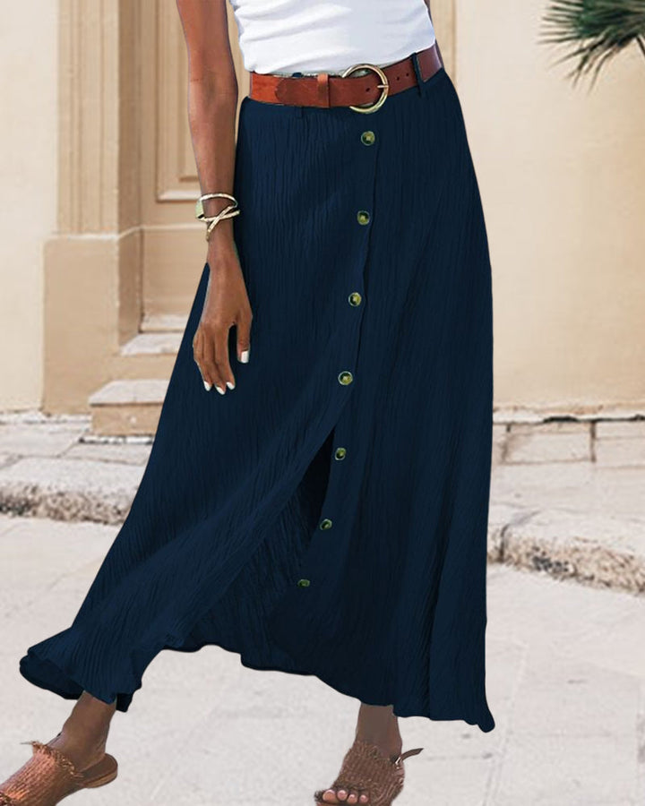 Attracta | Fluid Button-Front Skirt
