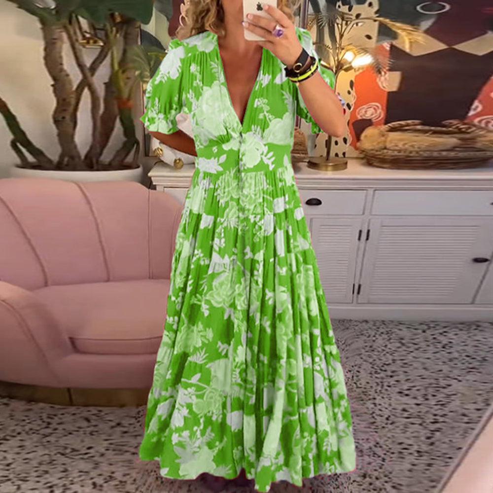 Scáthach | Vibrant Floral Dress