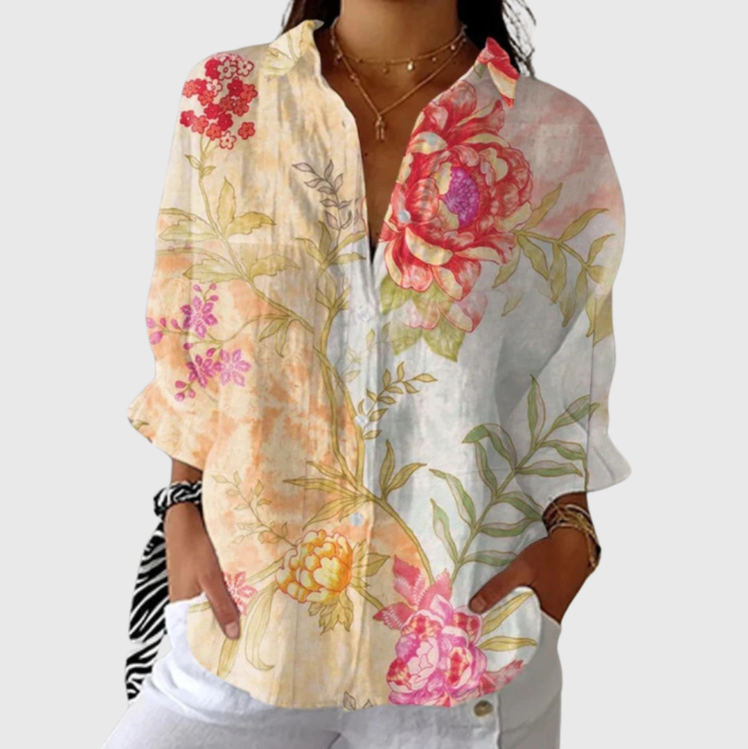 Caitlin | Lightweight Printed Blouse