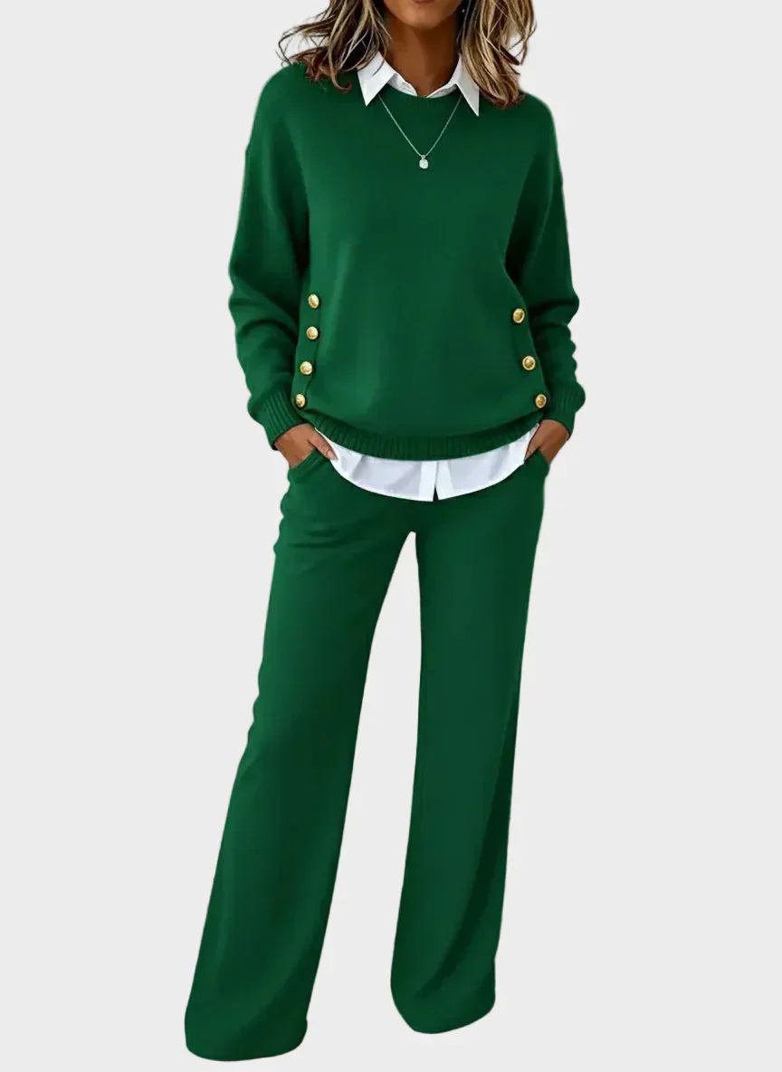 Grella | Elegant Sweater Set with Buttons
